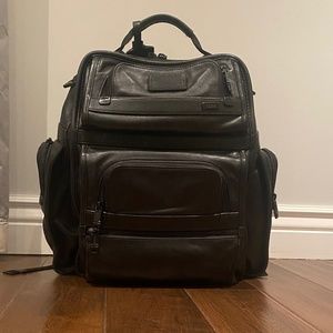 TUMI BRIEF PACK LEATHER ALPHA 3